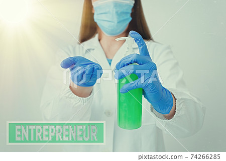 Handwriting text Entrepreneur. Concept meaning one Handwriting text Entrepreneur. Concept meaning one 74266285