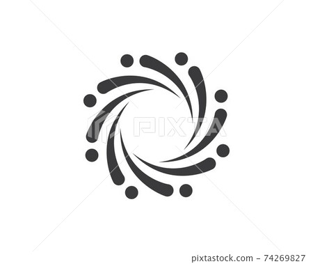 vortex logo icon wave and spiral vector 74269827