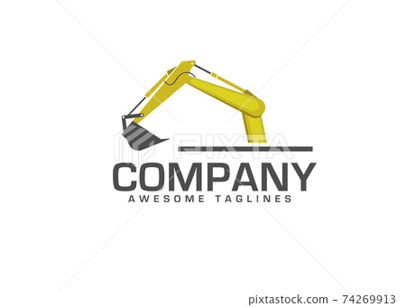 Excavators Construction machinery logo, Hydraulic mining excavator vector logo Excavators Construction machinery logo, Hydraulic mining excavator vector logo 74269913