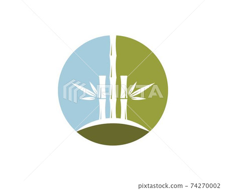 Bamboo with green leaf for your logo icon vector Bamboo with green leaf for your logo icon vector 74270002