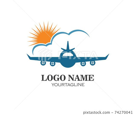 plane logo vector icon illustration design 74270041
