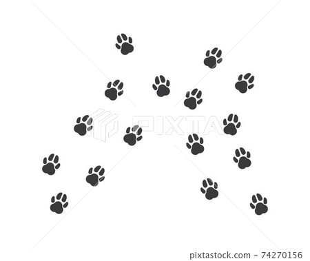 paw logo icon of pet vector 74270156