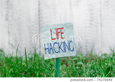 Handwriting text Life Hacking. Concept meaning 74270849