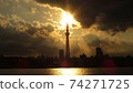 A radio tower standing calmly in the city of Tokyo Dusk scenery of Tokyo Sky Tree, which boasts the highest height in the world A radio tower standing calmly in the city of Tokyo Dusk scenery of Tokyo Sky Tree, which boasts the highest height in the world 74271725