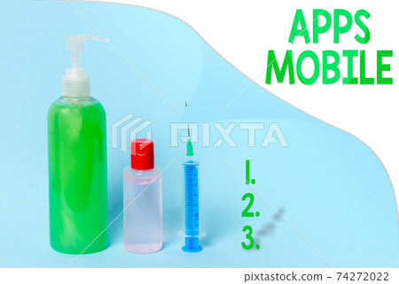 Writing note showing Apps Mobile. Business photo 74272022