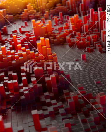 Big Data concept 3D background - Stock Illustration [74273081] - PIXTA