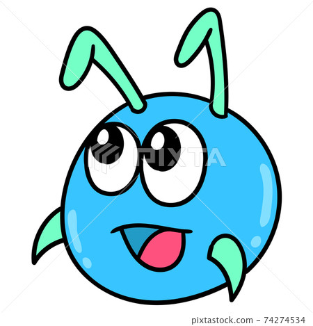 ant head emoticon with cute smiling face,... - Stock Illustration  [74274534] - PIXTA