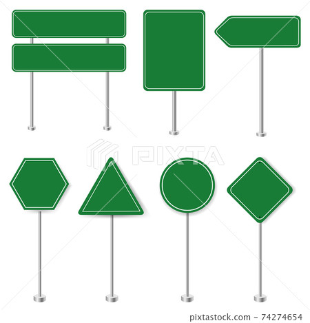 Speed Limit And Street Sign Big Collection... - Stock Illustration ...