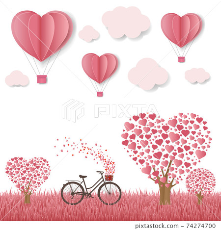 Happy Valentines day card 74274700