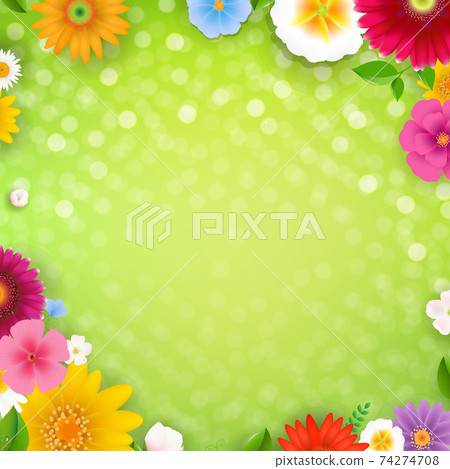 Spring Poster With Bokeh - Stock Illustration [74274708] - PIXTA