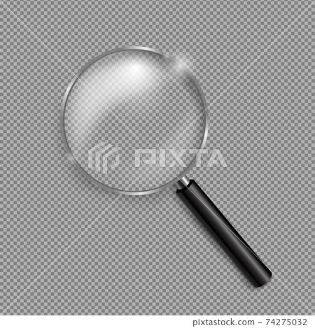 Magnifying Glass Isolated Transparent background 74275032