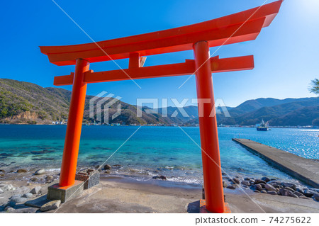 Torii Suruga Bay Japan Moroji Shrine Torii 74275622