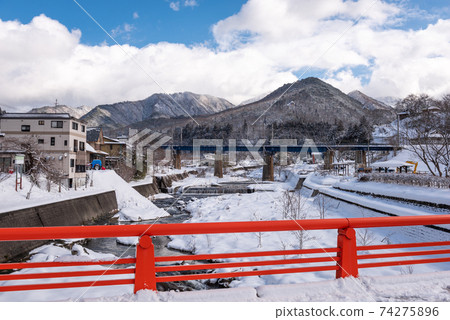 Yamadera, Yamagata, Japan Town View 74275896