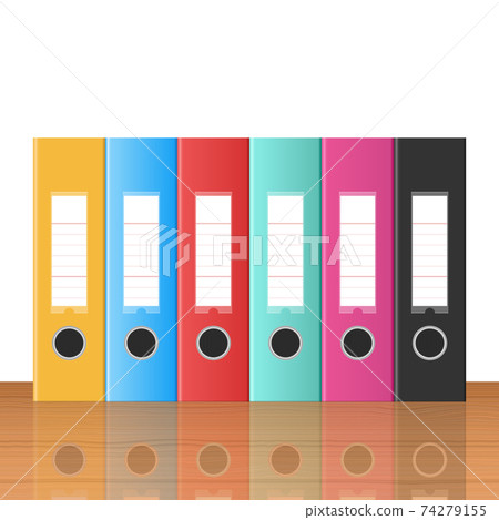 Office folders vector design illustration... - Stock Illustration ...