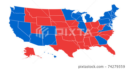 US election results map. American Presidential Election results. US election results map. American Presidential Election results. 74279359