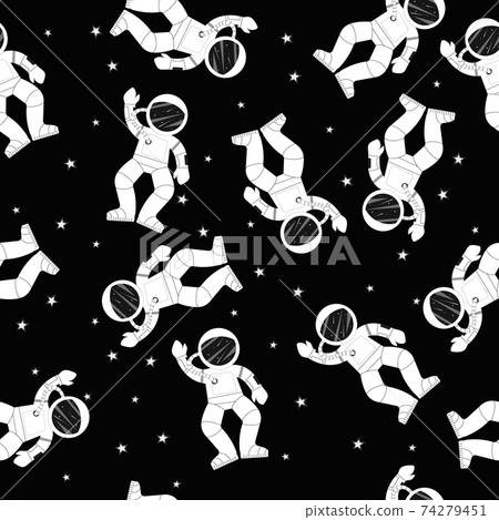 Planet pattern with constellations and stars. 74279451