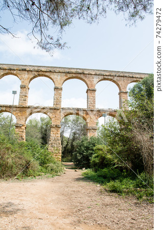 Las Fareras Aqueduct in Tarragona, a suburb of Barcelona, Spain Las Fareras Aqueduct in Tarragona, a suburb of Barcelona, Spain 74279472
