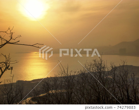 Sunset in Qingdao, Shandong, China / Qingdao, Shandong, China 74279883