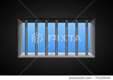 Prison window vector design illustration 74280046