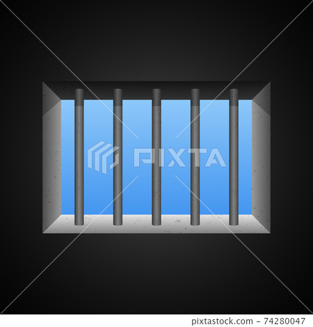 Prison window vector design illustration Prison window vector design illustration 74280047