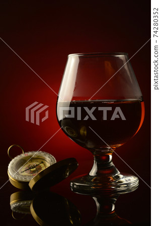 Glass Of Cognac 74280352