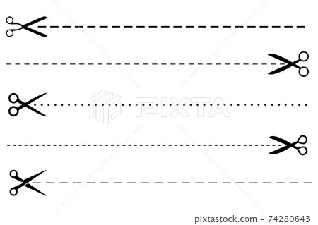 Scissors cut vector design illustration isolated on white background Scissors cut vector design illustration isolated on white background 74280643
