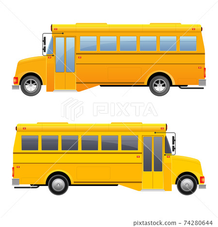School bus vector design illustration isolated on white background 74280644