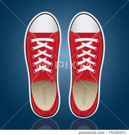 Sneakers vector design illustration isolated on background Sneakers vector design illustration isolated on background 74280855