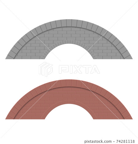 Stone bridge vector design illustration isolated on white background Stone bridge vector design illustration isolated on white background 74281118