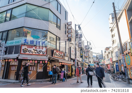 Cityscape: Shopping street and traffic in front of Motosumiyoshi Station, Nakahara Ward, Kawasaki City, Kanagawa Prefecture Cityscape: Shopping street and traffic in front of Motosumiyoshi Station, Nakahara Ward, Kawasaki City, Kanagawa Prefecture 74281818