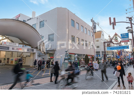 Urban landscape Shopping street and pedestrian street in front of Motosumiyoshi Station Nakahara Ward, Kawasaki City Urban landscape Shopping street and pedestrian street in front of Motosumiyoshi Station Nakahara Ward, Kawasaki City 74281821