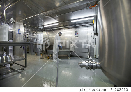 Cleaning at Workshop in Food Factory 74282910