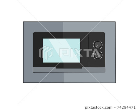 Microwave oven isolated on white background. Vector illustration. 74284471