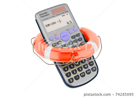 Repair and Service of scientific calculator, 3D rendering Repair and Service of scientific calculator, 3D rendering 74285095