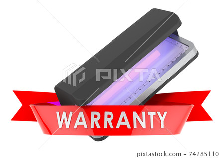 Detector banknotes warranty concept. 3D rendering Detector banknotes warranty concept. 3D rendering 74285110
