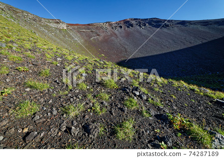 Crater wall seen from Mt. Fuji / Hoei crater 74287189
