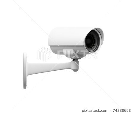 CCTV security camera isolated on white background, 3d render CCTV security camera isolated on white background, 3d render 74288698