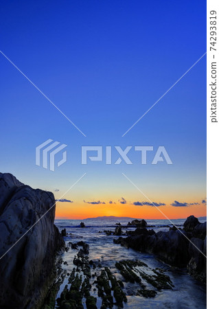 Nemoto海岸的晚上風景 Nemoto海岸的晚上風景 74293819