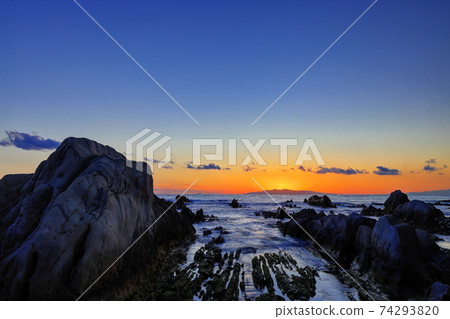 Nemoto海岸的晚上風景 Nemoto海岸的晚上風景 74293820