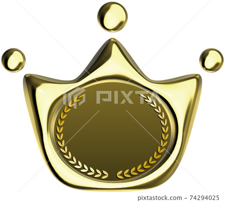 Crown-shaped gold sealing wax-like mark vector illustration background transparent Crown-shaped gold sealing wax-like mark vector illustration background transparent 74294025