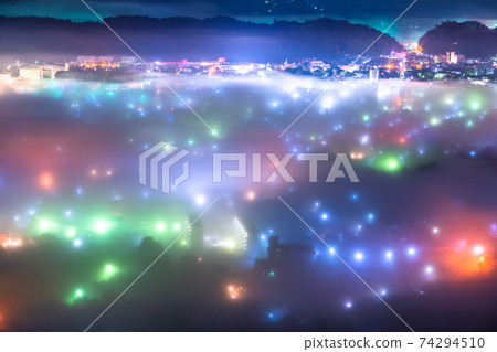 《Saitama Prefecture》 Chichibu Sea of Clouds / Night View 《Saitama Prefecture》 Chichibu Sea of Clouds / Night View 74294510