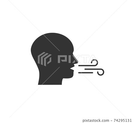 Breath, breathing icon. Vector illustration,...-插圖素材 [74295131] - PIXTA圖庫