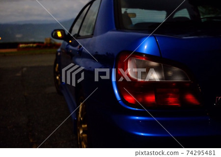 Rear view of the car Rear view of the car 74295481