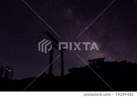 Starry sky from the mountain Starry sky from the mountain 74295482