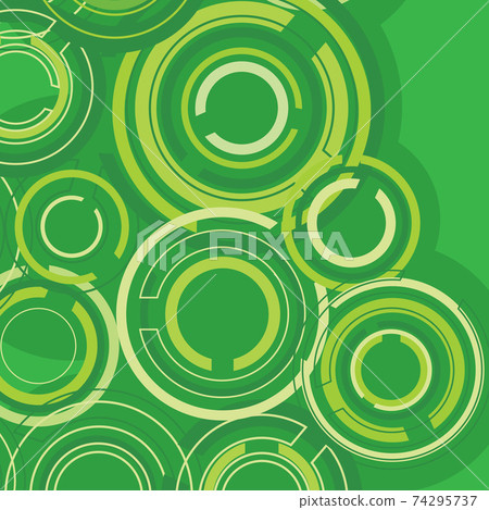 Abstract Green Circle Background Vector... - Stock Illustration ...