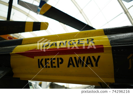 Danger keep away helicopter 74296216