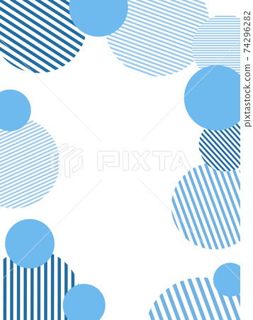 Circle image with multiple pastel stripes on white background 74296282