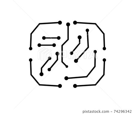 circuit board line,cpu,chip icon logo illustration vector circuit board line,cpu,chip icon logo illustration vector 74296342