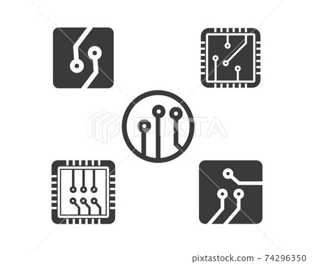 circuit board line,cpu,chip icon logo illustration vector circuit board line,cpu,chip icon logo illustration vector 74296350