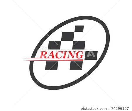 racing flag icon of automotif illustration vector racing flag icon of automotif illustration vector 74296367